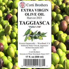 Corti Brothers Taggiasca 2023 Extra Virgin Olive Oil 500ml