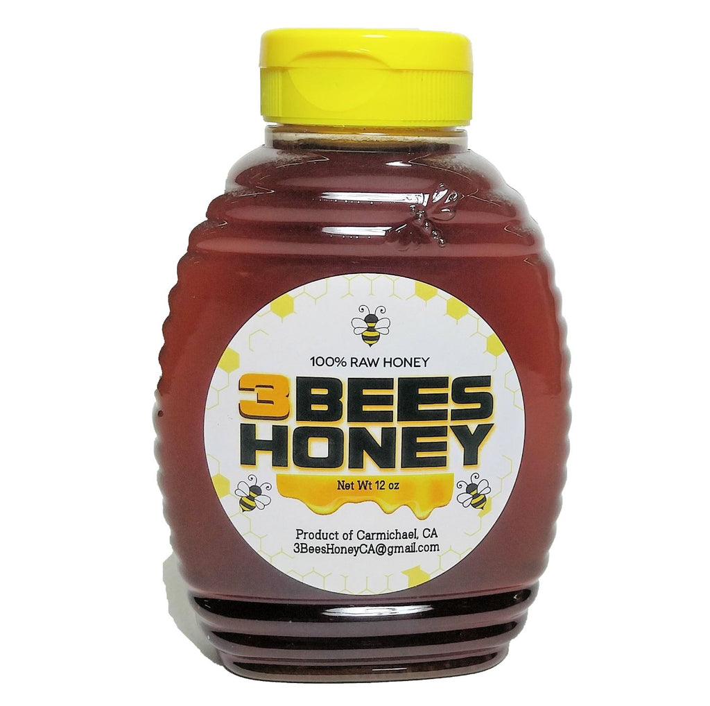 THREE BEES WILDFLOWER HONEY 12oz Limited Quantity | Corti Brothers