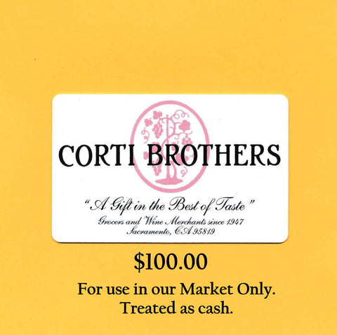 Corti Brothers $100 Gift Card